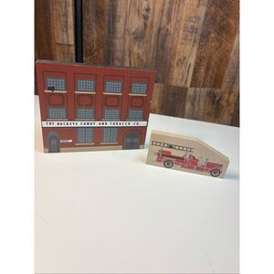 Lot of 2 The Cat’s Meow Candy company & fire truck